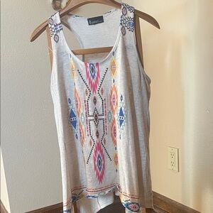 Signature Studio Multicolor Aztec Tank Top